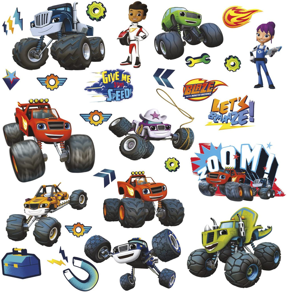 Blaze & The Monster Machines Peel and Stick Wall Decals