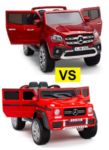 Comparison Review: Mercedes-Benz Maybach G650 4WD vs. Mercedes-Benz X-Class 4WD Ride-On Vehicles!