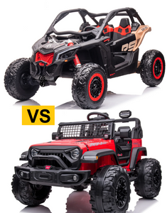 Can-Am 24V SXS vs. Comanche Ride-On Jeep | Which One is Right for Your Child?