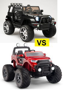 Comparison Review: Rambler Ride-On Jeep vs. Monster Truck 4WD Ride-On for Toddlers!