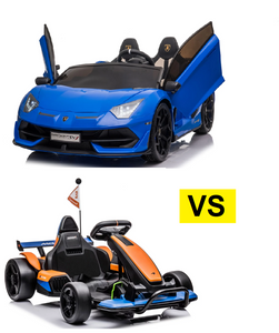 Comparison Review: Lamborghini SVJ 24V vs. McLaren F1 Style Drift Go Kart for Kids!