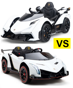 Comparison Review: Lamborghini Vision GT 12V vs. Lamborghini Veneno 2-Seater Ride-On Car!