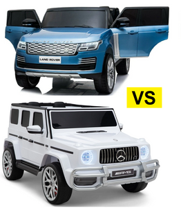 Land Rover Range Rover HSE vs. Mercedes-Benz G63 AMG G Wagon 24V Ride-On Cars: Which is the Ultimate Luxury Ride for Kids?