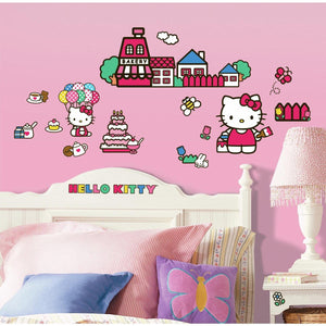 Hello Kitty Wallpaper - Smooth - Pink Kids Room - Feature Wall