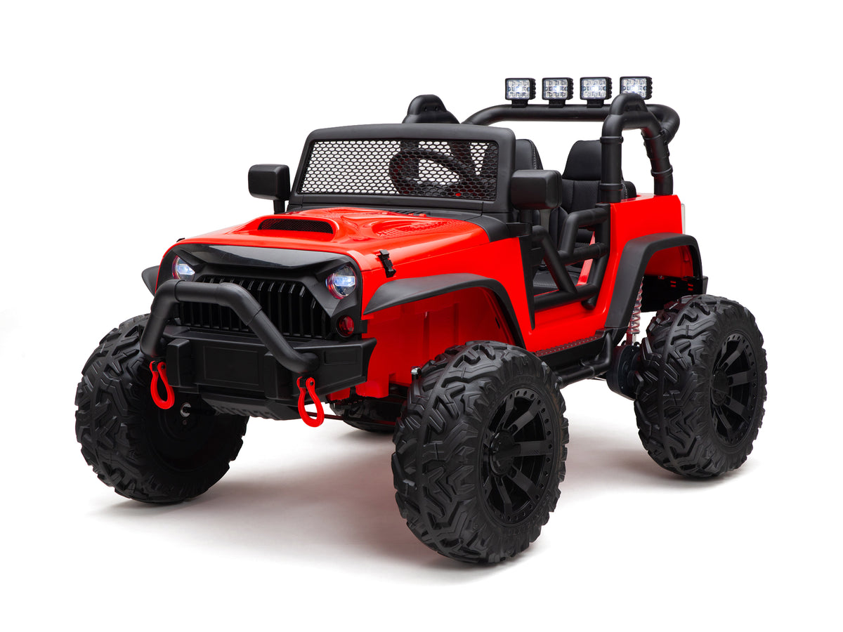 Crawler 24 Volt jeep Ride On Truck with 2.4G Remote Control and Rubber ...